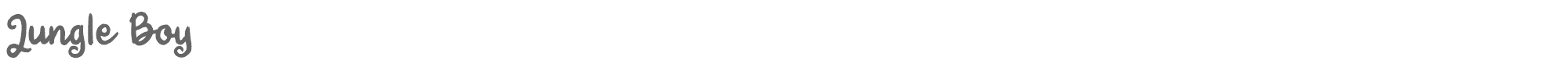 Jungle Boy Jungle Boy.ttf font preview